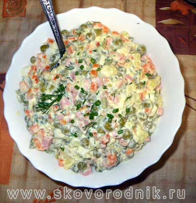 Зимний салат рецепт с фото