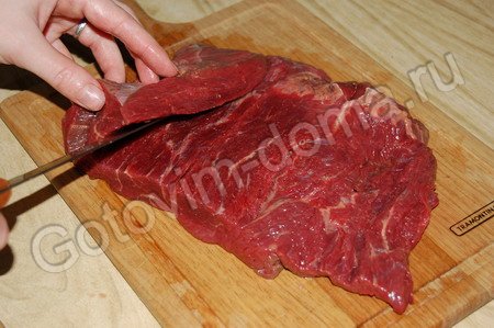 Пошаговый рецепт мяса говядина