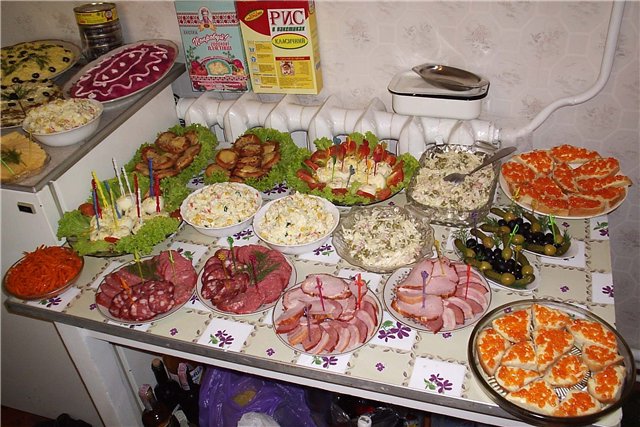 Меню дня рождения женщине Меню дня рождения женщине